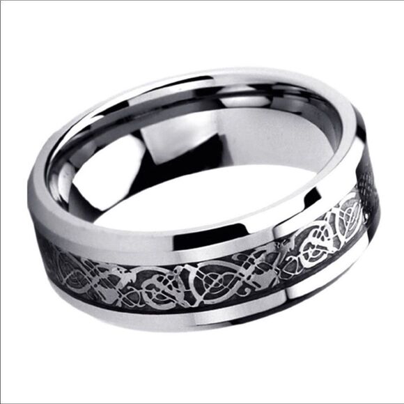 Laser Cut Titanium Ring - Picture 1 of 8